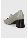 Vagabond Shoemakers pantofi de piele ALTEA culoarea gri, cu toc drept, 5740.201.77