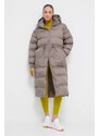 adidas by Stella McCartney geacă femei, culoarea bej, de iarnă IT5737