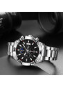 Ceas barbatesc Nibosi Cronograf Otel Analog Mecanism Quartz Indici luminosi Business