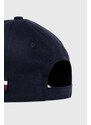 Tommy Hilfiger șapcă de baseball din bumbac culoarea bleumarin, cu imprimeu AM0AM12033