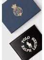 Polo Ralph Lauren caracasă din piele culoarea negru 405898661