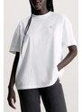 CALVIN KLEIN T-Shirt Ck Embro Badge Boyfriend Tee J20J222568 YAF bright white
