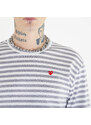 Comme des Garçons PLAY Heart Logo Long Sleeve Tee UNISEX Gray/ White