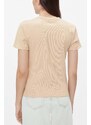 CALVIN KLEIN T-Shirt Woven Label Rib Regular Tee J20J222687 AAT warm sand
