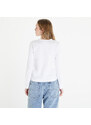 Tricou pentru femei Comme des Garçons PLAY Long Sleeve Tee White