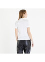 Tricou pentru femei Comme des Garçons PLAY Heart Logo Polo Short Sleeve Tee White