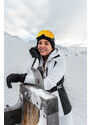Nordblanc Geacă de schi softshell albă pentru femei APRES-SKI