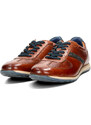 Bugatti bărbați pantofi sport din piele - maro/coniac