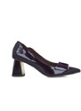 Pantofi eleganti dama Menbur, piele ecologica aspect lacuit, violet