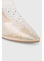 Buffalo pantofi cu toc Linda Diamond culoarea transparent, 1290179