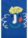 Bobo Choses cardigan din bumbac pentru copii culoarea albastru marin