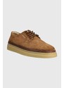 Gant pantofi de piele intoarsa Kinzoon barbati, culoarea maro, 27633351.G771
