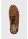 Gant pantofi de piele intoarsa Kinzoon barbati, culoarea maro, 27633351.G771