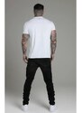 Tricou SIKSILK 2-pack Muscle white/grey