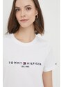 Tommy Hilfiger tricou din bumbac culoarea alb WW0WW31999