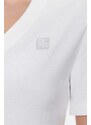 CALVIN KLEIN T-Shirt Ck Embro Badge V-Neck Tee J20J222560 YAF bright white