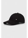 Tommy Hilfiger șapcă de baseball din bumbac culoarea negru, uni AM0AM12035