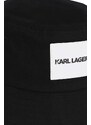 Karl Lagerfeld pălărie din bumbac pentru copii culoarea negru, bumbac