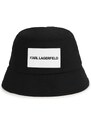 Karl Lagerfeld pălărie din bumbac pentru copii culoarea negru, bumbac