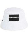 Karl Lagerfeld pălărie din bumbac pentru copii culoarea alb, bumbac