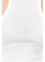 Trendyol Ecru Fitted Regular Size Halter Neck Ribbed Cotton Flexible Knitted Undershirt