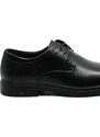 Pantofi barbati Mels stil derby, negri, din piele naturala FNX8673