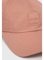 BOSS Orange șapcă de baseball din bumbac culoarea negru, cu imprimeu 50507880
