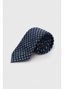 BOSS cravată de mătase culoarea bleumarin 50512605