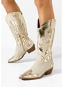 Zapatos Cizme cowboy dama Celesta aurii