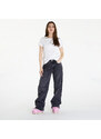 Tricou pentru femei Calvin Klein Jeans Woven Label Rib Slim Short Sleeve Tee Bright White