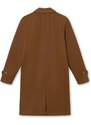 forét Shelter Long Wool Coat — Brown