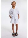 Marc Jacobs pantaloni scurți din bumbac pentru copii culoarea alb, neted
