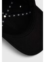 Tommy Hilfiger șapcă de baseball din bumbac culoarea negru, cu imprimeu AM0AM12300