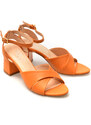 Sandale FLAVIA PASSINI portocalii, 17, din piele naturala