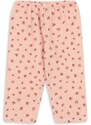Konges Sløjd pantaloni de bumbac pentru copii culoarea roz, modelator
