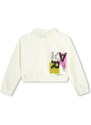 Karl Lagerfeld bluza copii culoarea bej, cu imprimeu