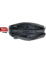 Borseta barbateasca de mana, neagra, din piele naturala,14 x 22, magrot 869