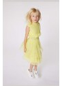 Karl Lagerfeld rochie fete culoarea galben, mini, drept