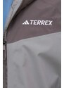 adidas TERREX geacă de ploaie TERREX Multi bărbați, culoarea gri IP1430