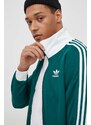 adidas Originals bluză bărbați, culoarea verde, cu imprimeu IP0417