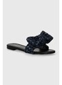 AGL papuci Summer Goffre femei, culoarea albastru marin, D656076PHK7670A976