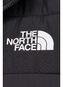 The North Face vesta de puf barbati, culoarea negru