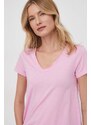 Mos Mosh tricou din bumbac femei, culoarea roz