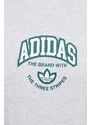 adidas Originals tricou din bumbac bărbați, culoarea gri, cu imprimeu IS2929