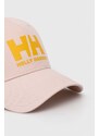 Helly Hansen șapcă de baseball din bumbac HH Ball Cap 67434 001 culoarea roz, cu imprimeu 67434