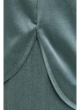 Max Mara Leisure bluză de mătase culoarea verde, uni 2416110000000