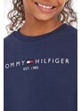 Tommy Hilfiger hanorac de bumbac pentru copii culoarea bleumarin, cu imprimeu KS0KS00212