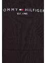 Tommy Hilfiger hanorac de bumbac pentru copii culoarea negru, cu imprimeu KS0KS00213