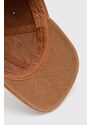 Carhartt WIP șapcă de baseball din bumbac Field Cap culoarea maro, cu imprimeu, I033216.HZXX