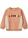 Liewood hanorac de bumbac pentru copii Aude Placement Sweatshirt culoarea roz, cu imprimeu